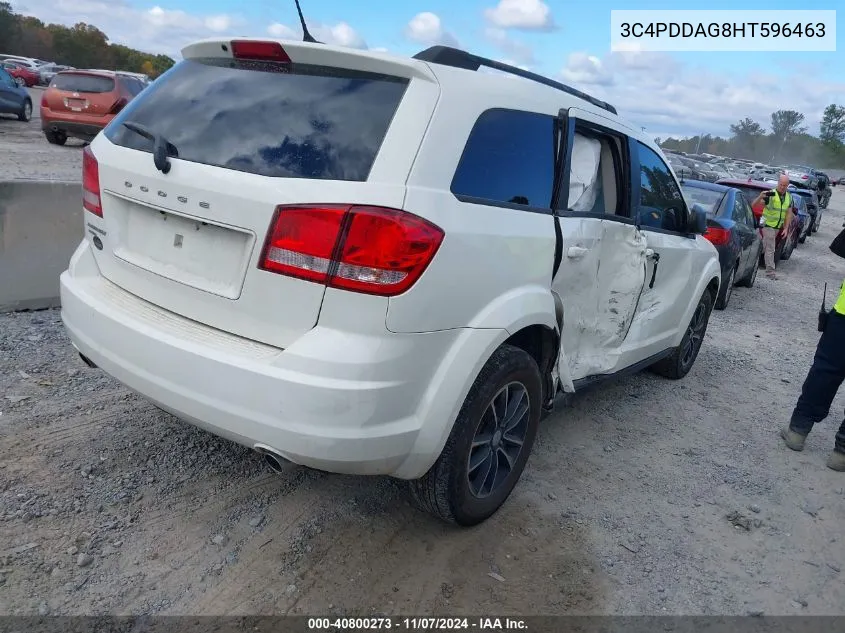 2017 Dodge Journey Se Awd VIN: 3C4PDDAG8HT596463 Lot: 40800273