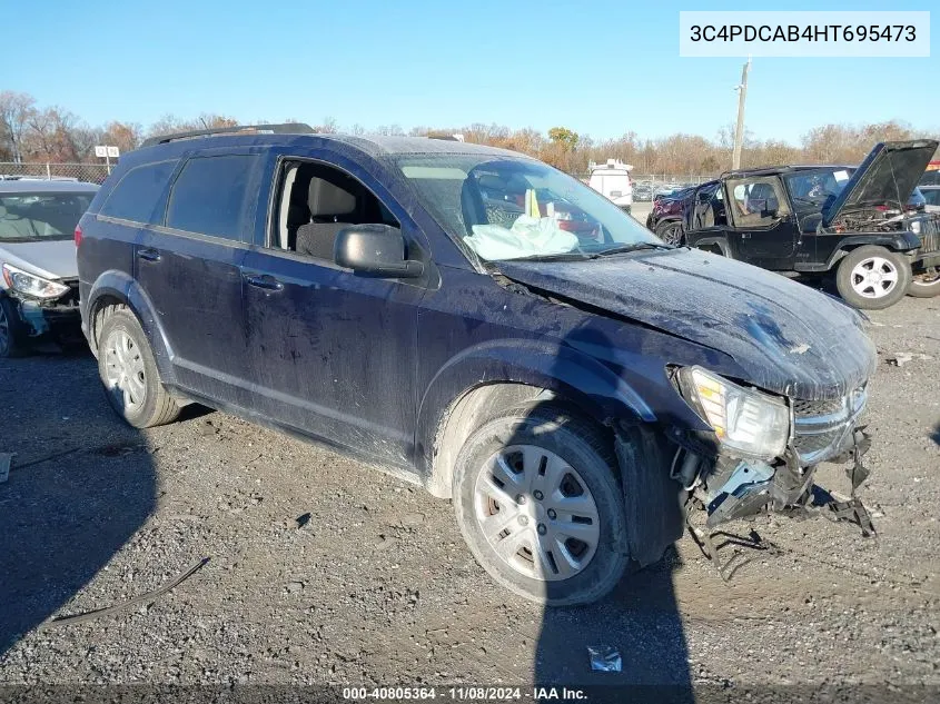 2017 Dodge Journey Se VIN: 3C4PDCAB4HT695473 Lot: 40805364