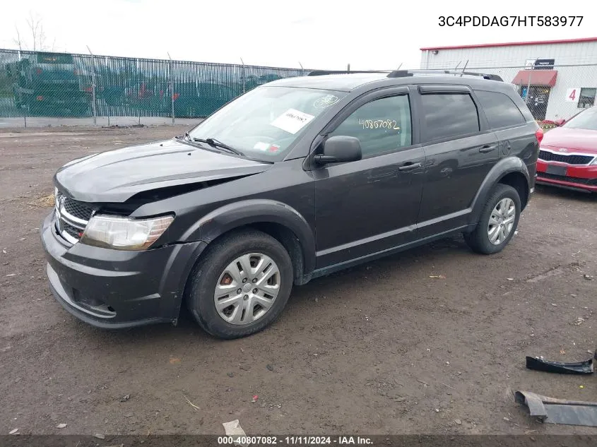 2017 Dodge Journey Se Awd VIN: 3C4PDDAG7HT583977 Lot: 40807082