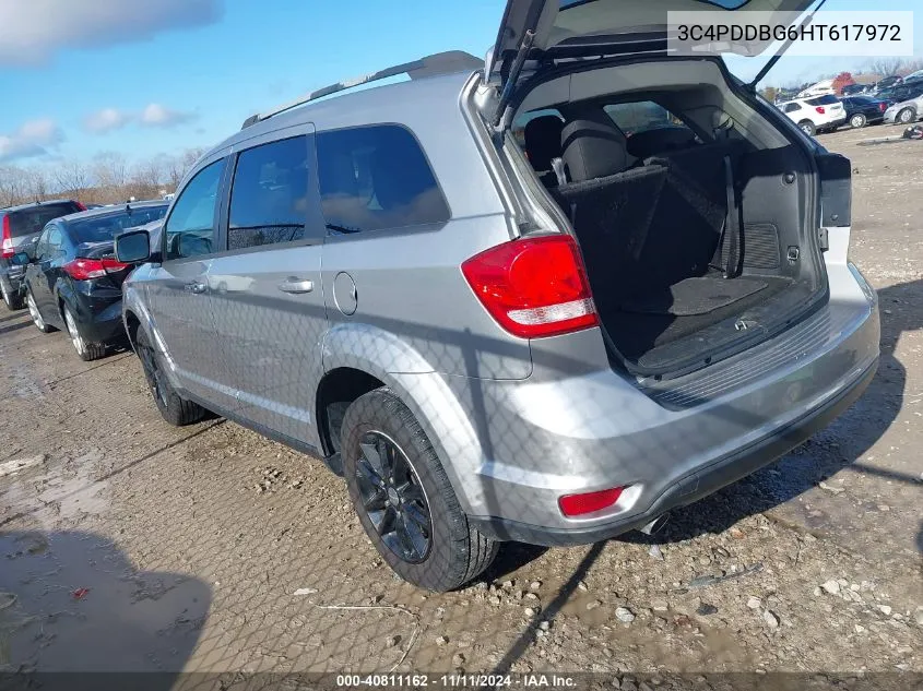 2017 Dodge Journey Sxt VIN: 3C4PDDBG6HT617972 Lot: 40811162