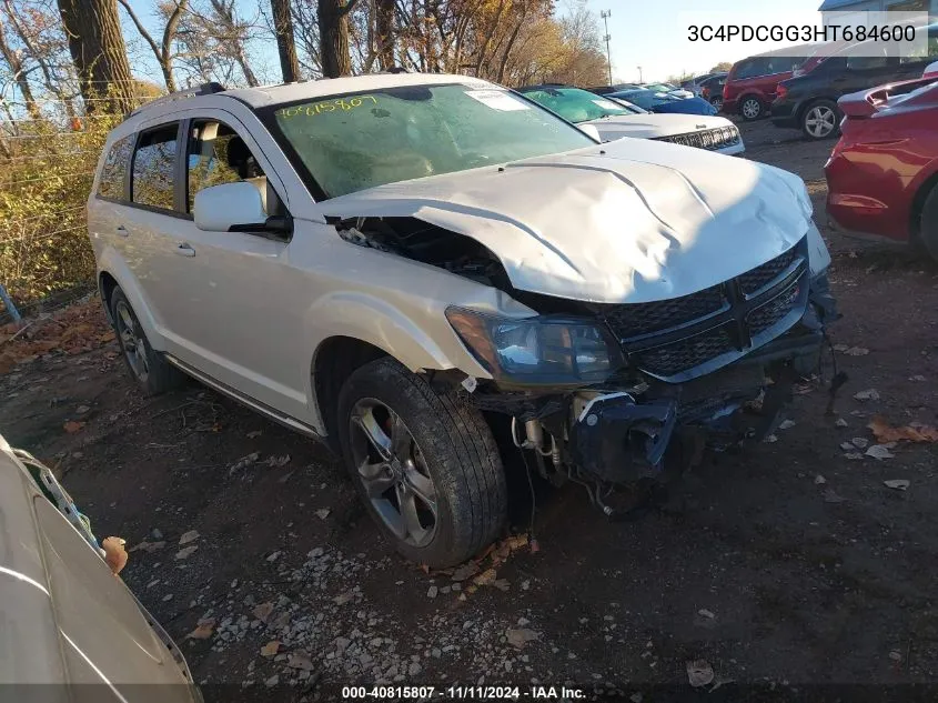 2017 Dodge Journey Crossroad Plus VIN: 3C4PDCGG3HT684600 Lot: 40815807