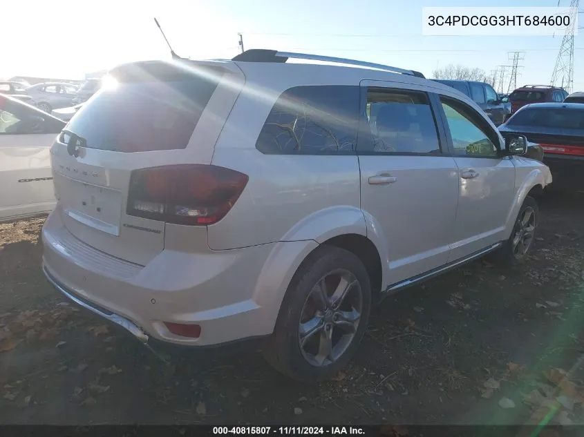 2017 Dodge Journey Crossroad Plus VIN: 3C4PDCGG3HT684600 Lot: 40815807