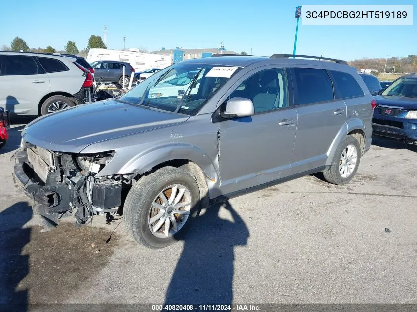 3C4PDCBG2HT519189 2017 Dodge Journey Sxt