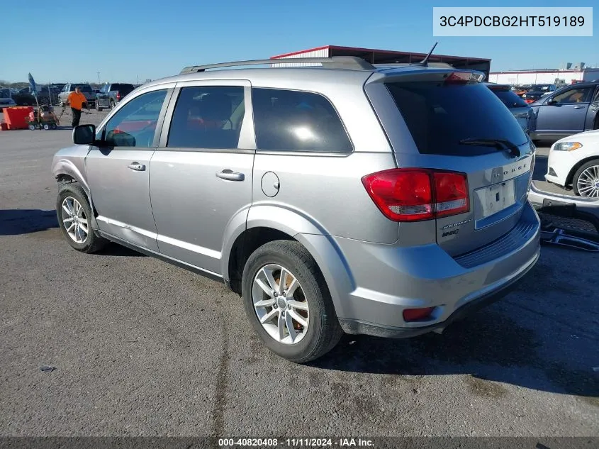 3C4PDCBG2HT519189 2017 Dodge Journey Sxt