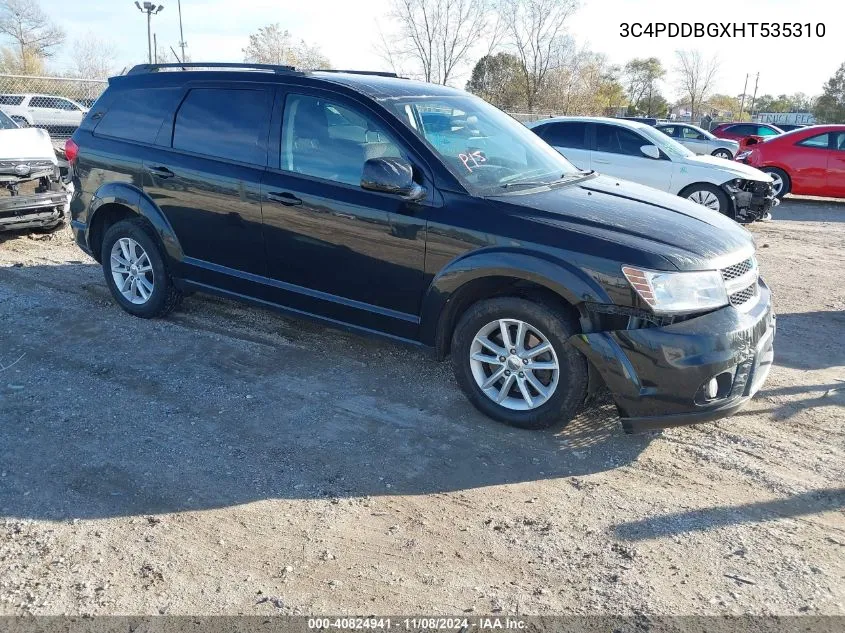 2017 Dodge Journey Sxt VIN: 3C4PDDBGXHT535310 Lot: 40824941