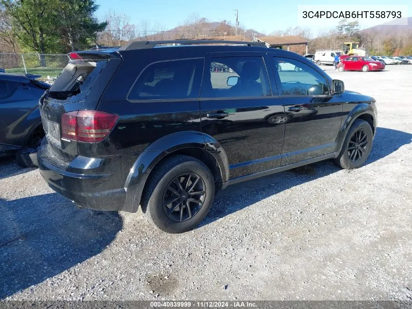 3C4PDCAB6HT558793 2017 Dodge Journey Se