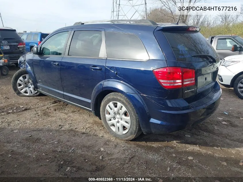 3C4PDCAB4HT677216 2017 Dodge Journey Se