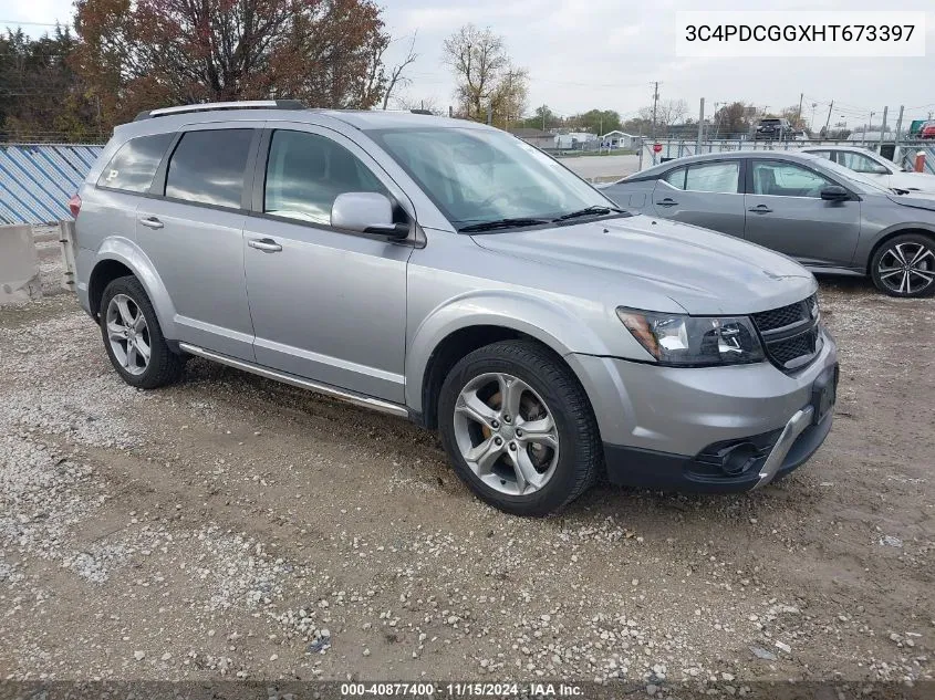 2017 Dodge Journey Crossroad VIN: 3C4PDCGGXHT673397 Lot: 40877400