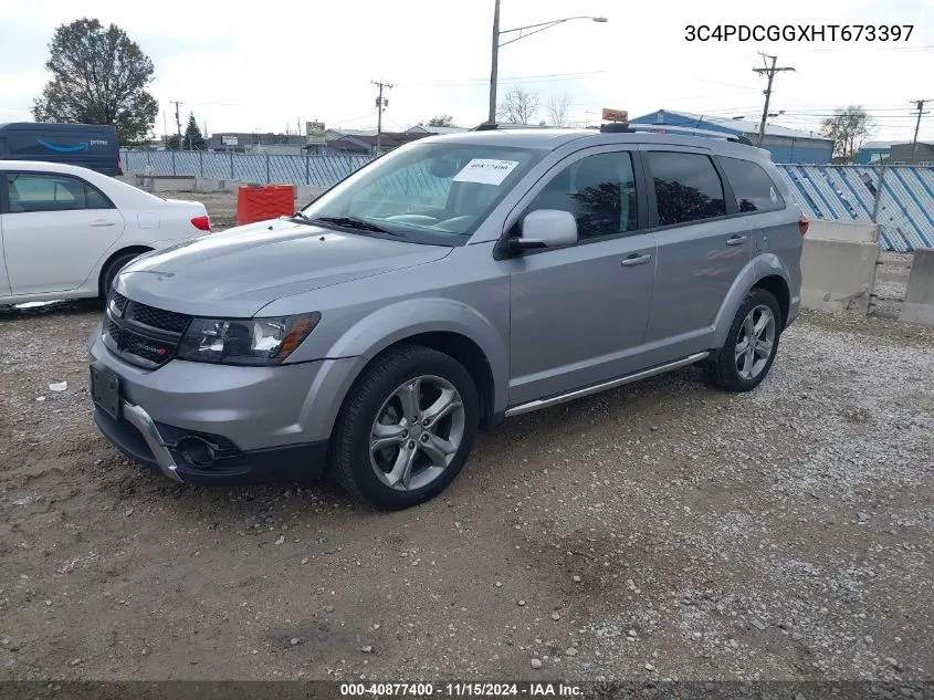 2017 Dodge Journey Crossroad VIN: 3C4PDCGGXHT673397 Lot: 40877400