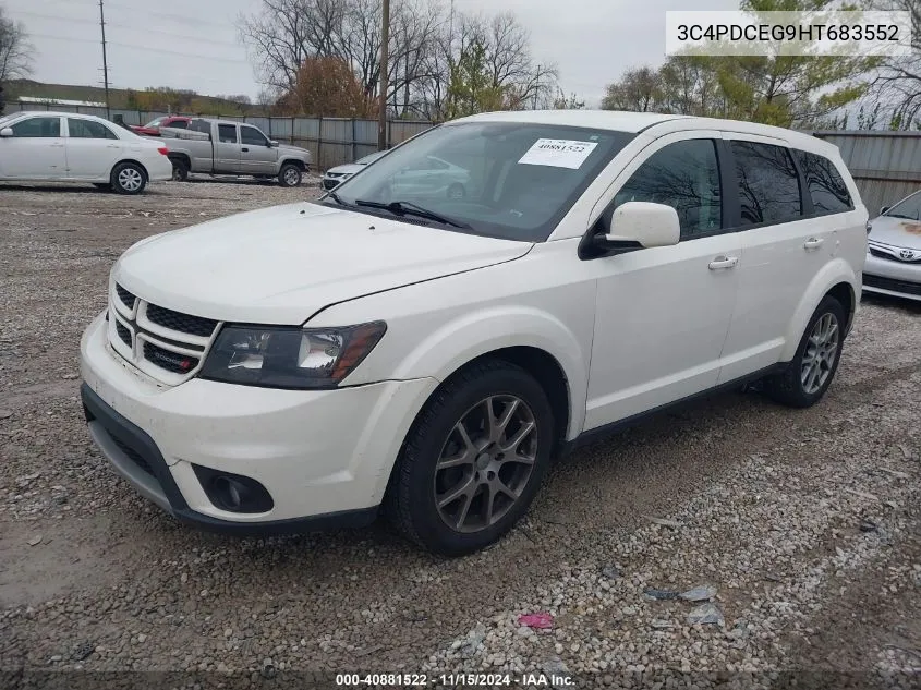 2017 Dodge Journey Gt VIN: 3C4PDCEG9HT683552 Lot: 40881522