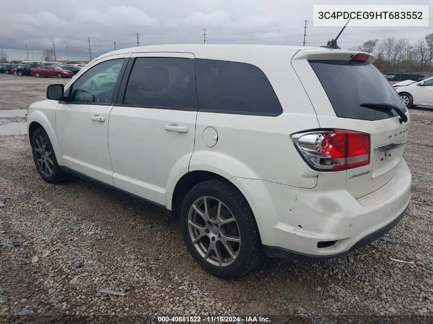 2017 Dodge Journey Gt VIN: 3C4PDCEG9HT683552 Lot: 40881522