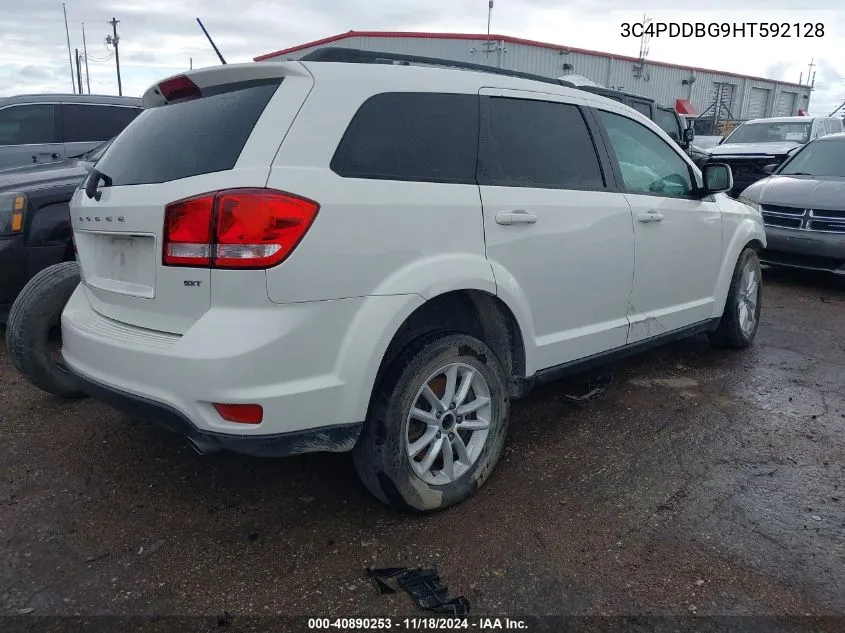 2017 Dodge Journey Sxt Awd VIN: 3C4PDDBG9HT592128 Lot: 40890253