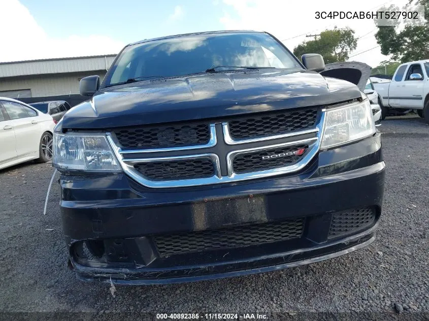 2017 Dodge Journey Se VIN: 3C4PDCAB6HT527902 Lot: 40892385