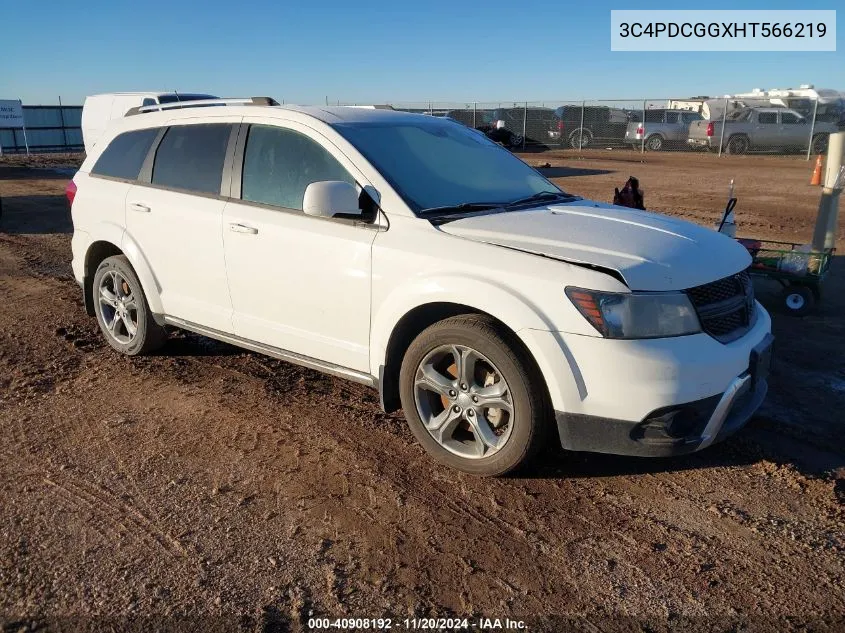 2017 Dodge Journey Crossroad Plus VIN: 3C4PDCGGXHT566219 Lot: 40908192