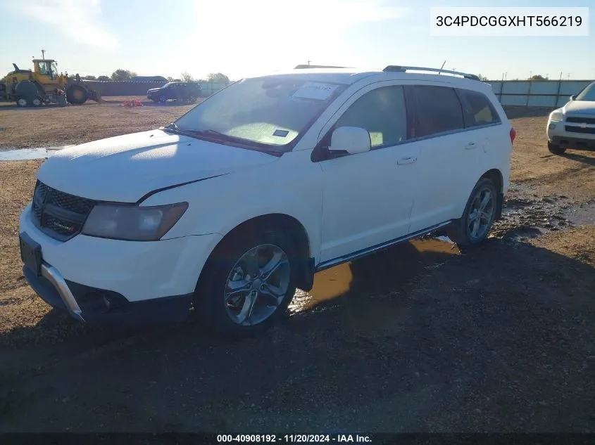 2017 Dodge Journey Crossroad Plus VIN: 3C4PDCGGXHT566219 Lot: 40908192