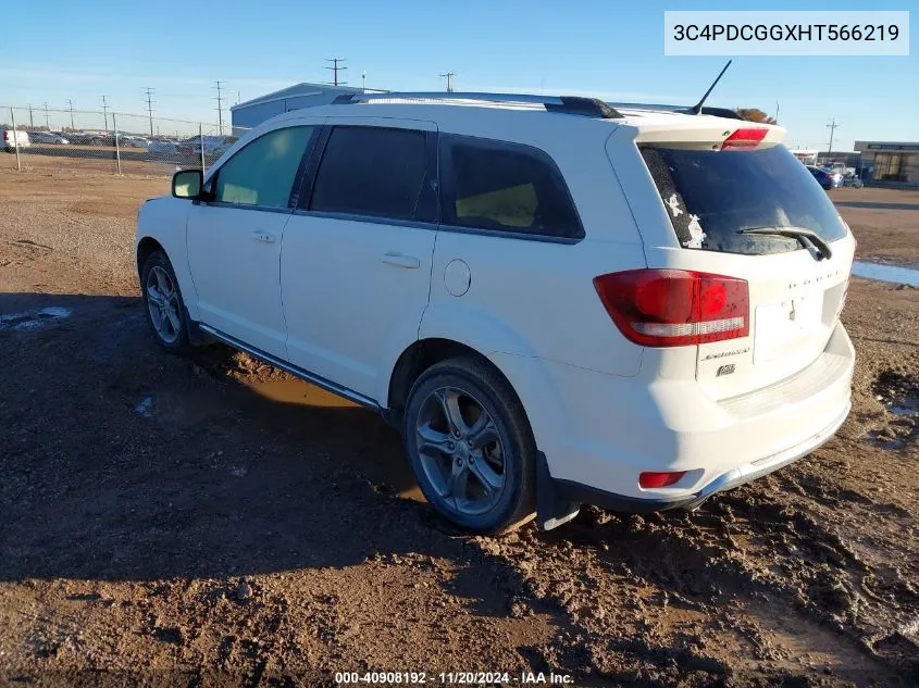 2017 Dodge Journey Crossroad Plus VIN: 3C4PDCGGXHT566219 Lot: 40908192