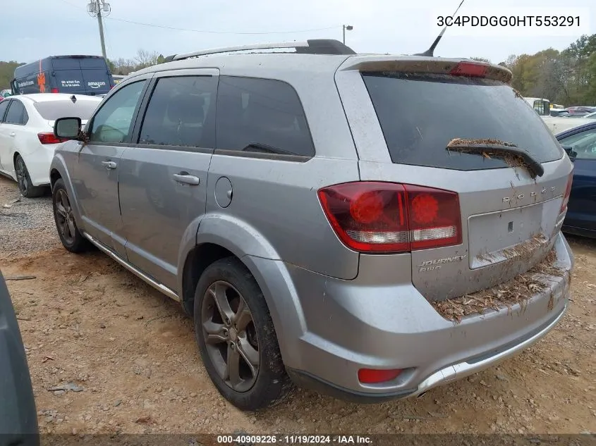 2017 Dodge Journey Crossroad Plus Awd VIN: 3C4PDDGG0HT553291 Lot: 40909226