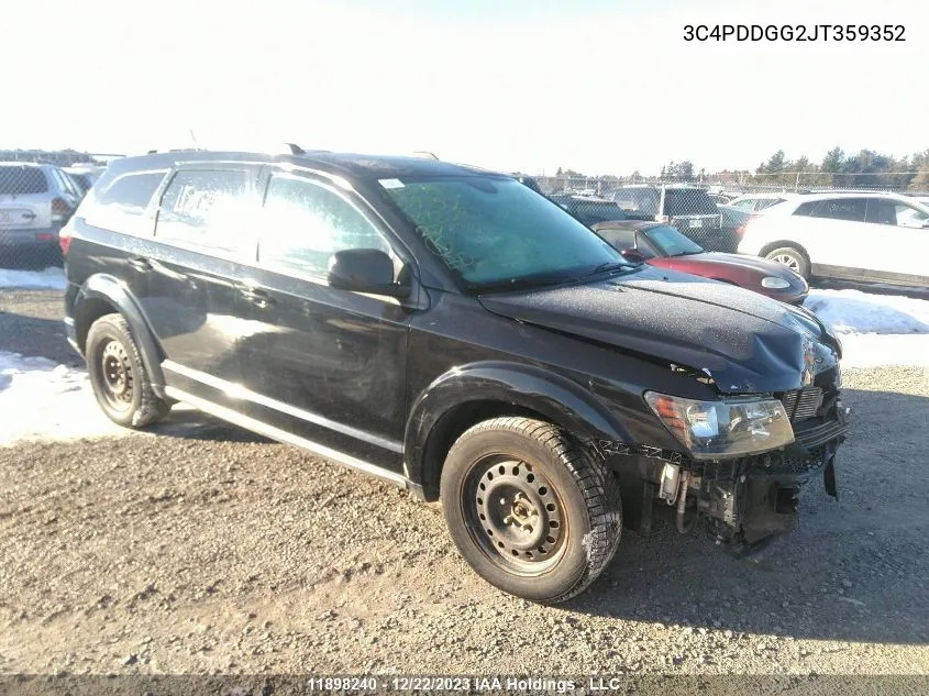 2018 Dodge Journey Crossroad VIN: 3C4PDDGG2JT359352 Lot: 11898240