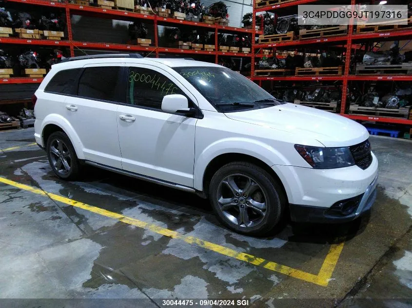 2018 Dodge Journey Crossroad VIN: 3C4PDDGG9JT197316 Lot: 30044475