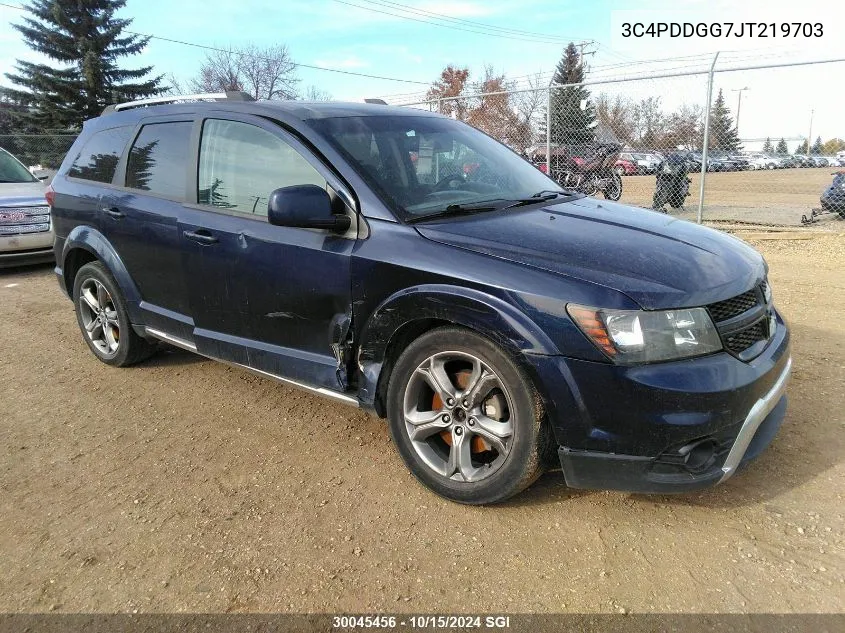 2018 Dodge Journey Crossroad VIN: 3C4PDDGG7JT219703 Lot: 30045456