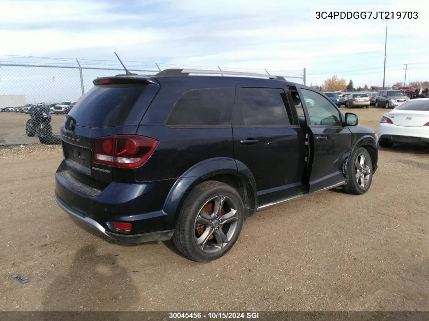 2018 Dodge Journey Crossroad VIN: 3C4PDDGG7JT219703 Lot: 30045456