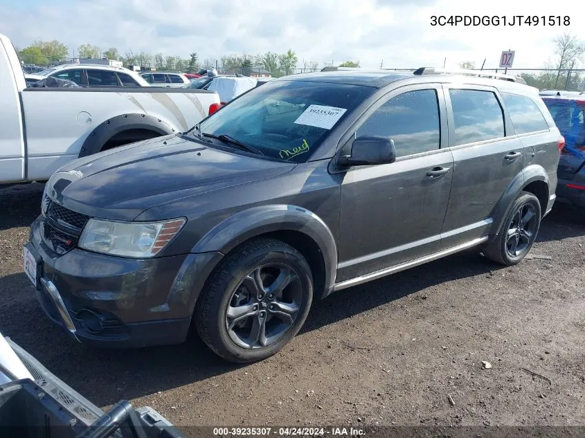 2018 Dodge Journey Crossroad Awd VIN: 3C4PDDGG1JT491518 Lot: 39235307