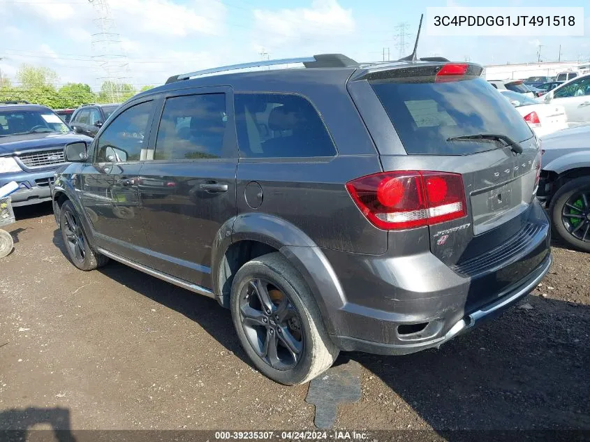 2018 Dodge Journey Crossroad Awd VIN: 3C4PDDGG1JT491518 Lot: 39235307