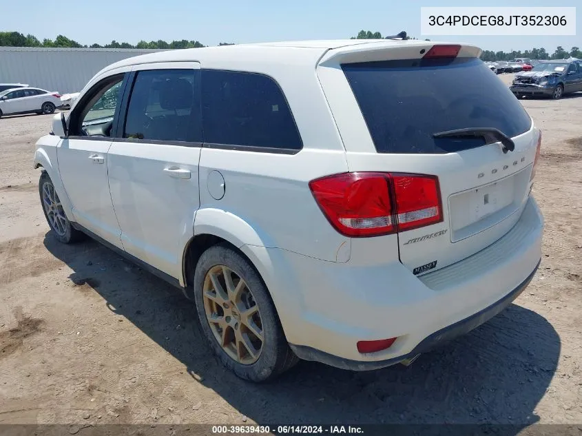 2018 Dodge Journey Gt VIN: 3C4PDCEG8JT352306 Lot: 39639430