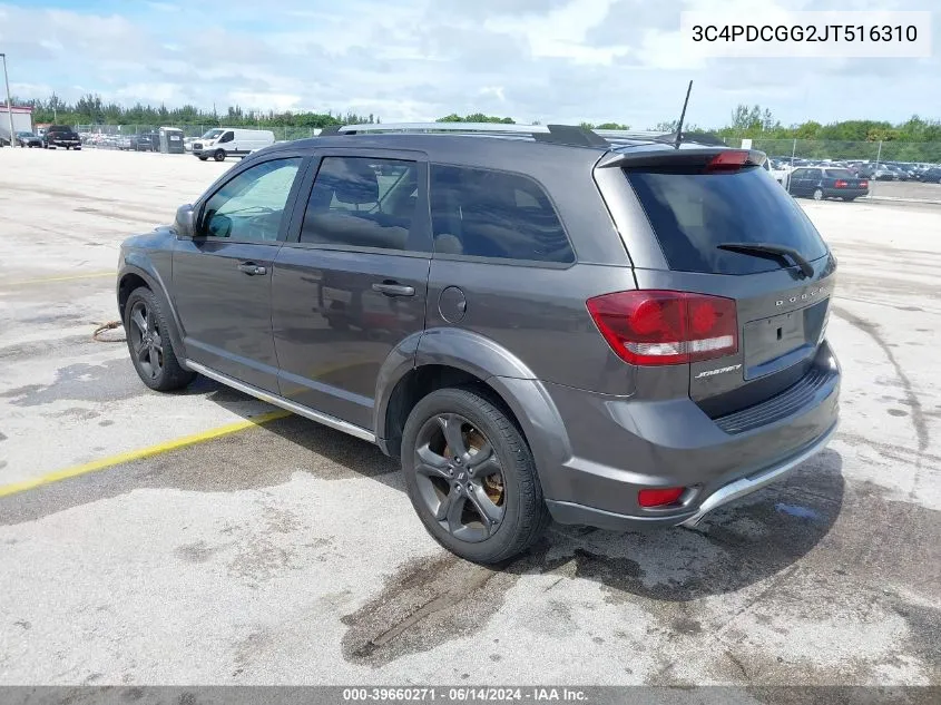 2018 Dodge Journey Crossroad VIN: 3C4PDCGG2JT516310 Lot: 39660271