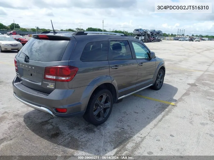 2018 Dodge Journey Crossroad VIN: 3C4PDCGG2JT516310 Lot: 39660271