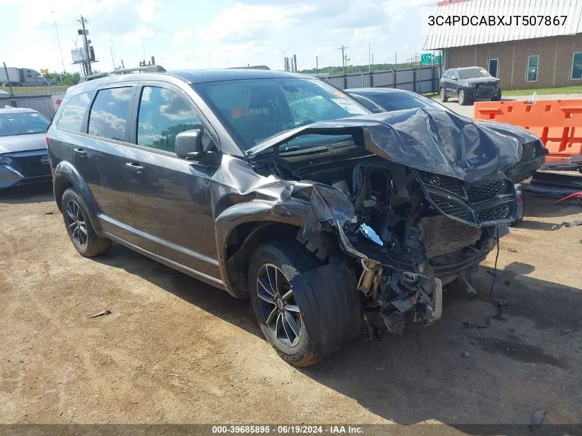 3C4PDCABXJT507867 2018 Dodge Journey Se