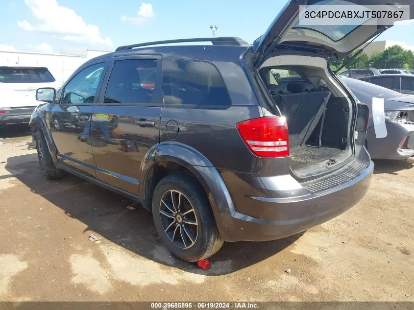 3C4PDCABXJT507867 2018 Dodge Journey Se