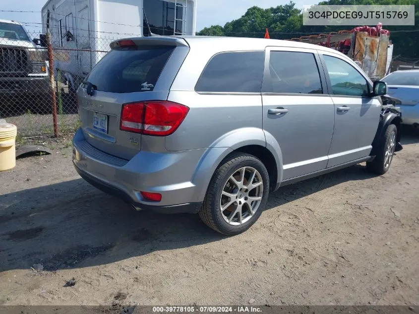 2018 Dodge Journey Gt VIN: 3C4PDCEG9JT515769 Lot: 39778105