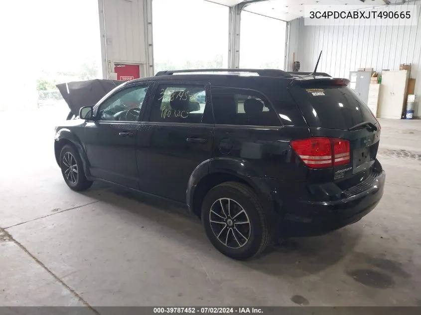 2018 Dodge Journey Se VIN: 3C4PDCABXJT490665 Lot: 39787452