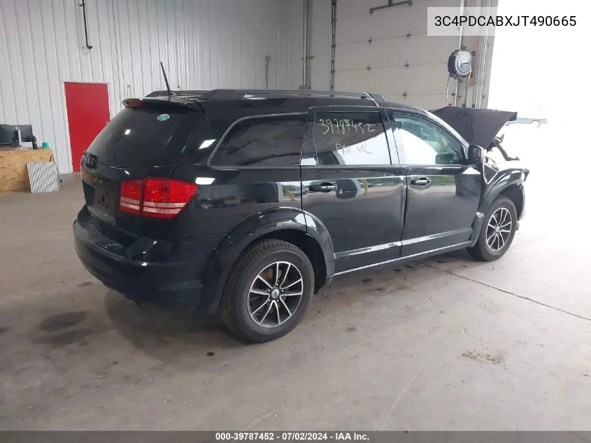 3C4PDCABXJT490665 2018 Dodge Journey Se