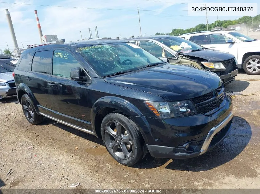 2018 Dodge Journey Crossroad VIN: 3C4PDCGB0JT340376 Lot: 39807675