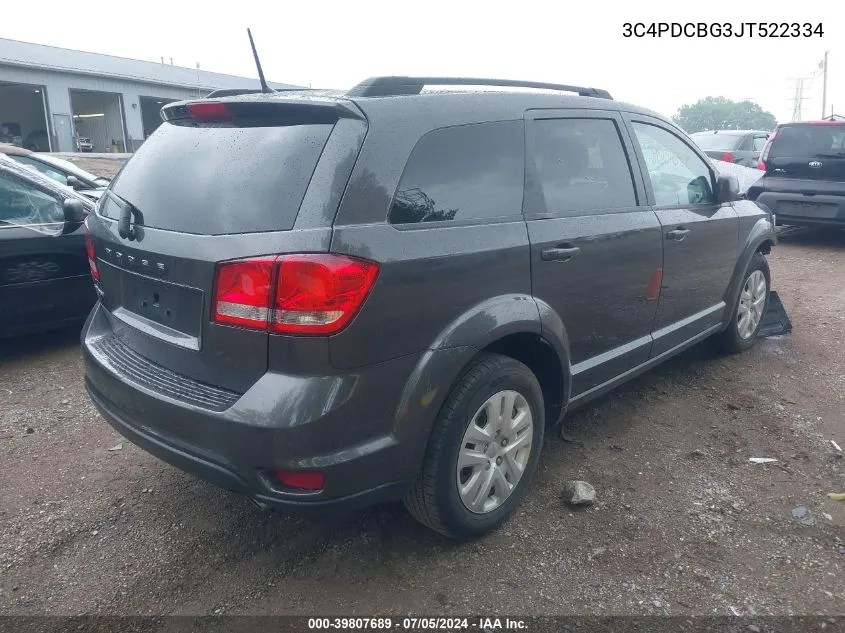 3C4PDCBG3JT522334 2018 Dodge Journey Sxt