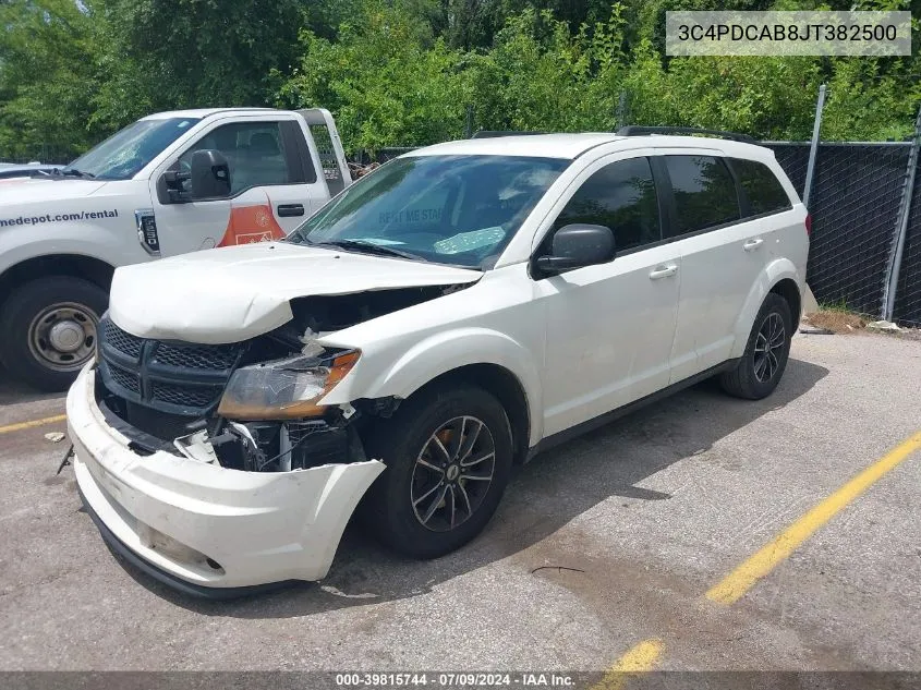 2018 Dodge Journey Se VIN: 3C4PDCAB8JT382500 Lot: 39815744