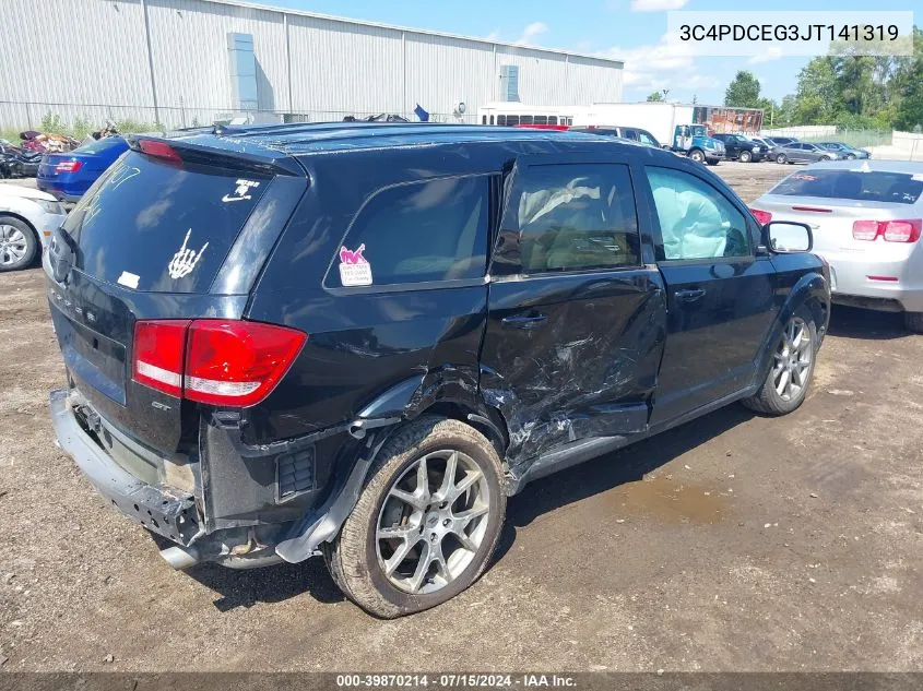 2018 Dodge Journey Gt VIN: 3C4PDCEG3JT141319 Lot: 39870214