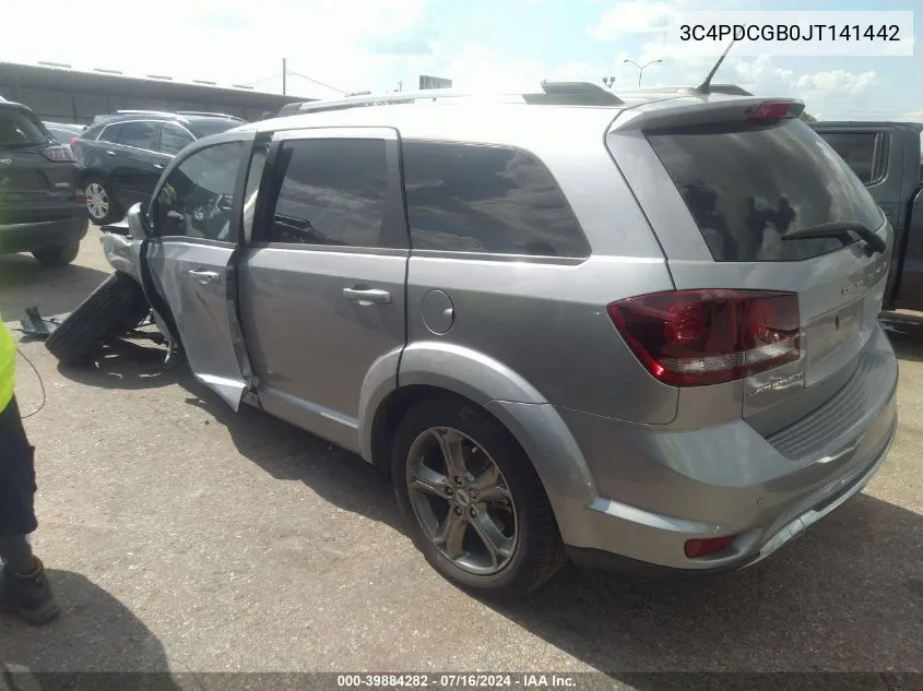 2018 Dodge Journey Crossroad VIN: 3C4PDCGB0JT141442 Lot: 39884282