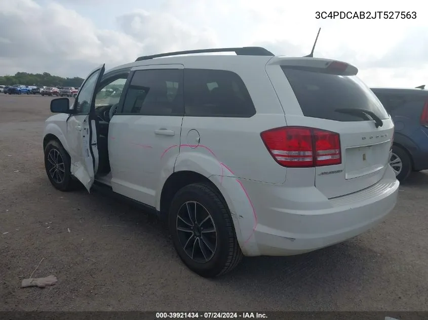 3C4PDCAB2JT527563 2018 Dodge Journey Se