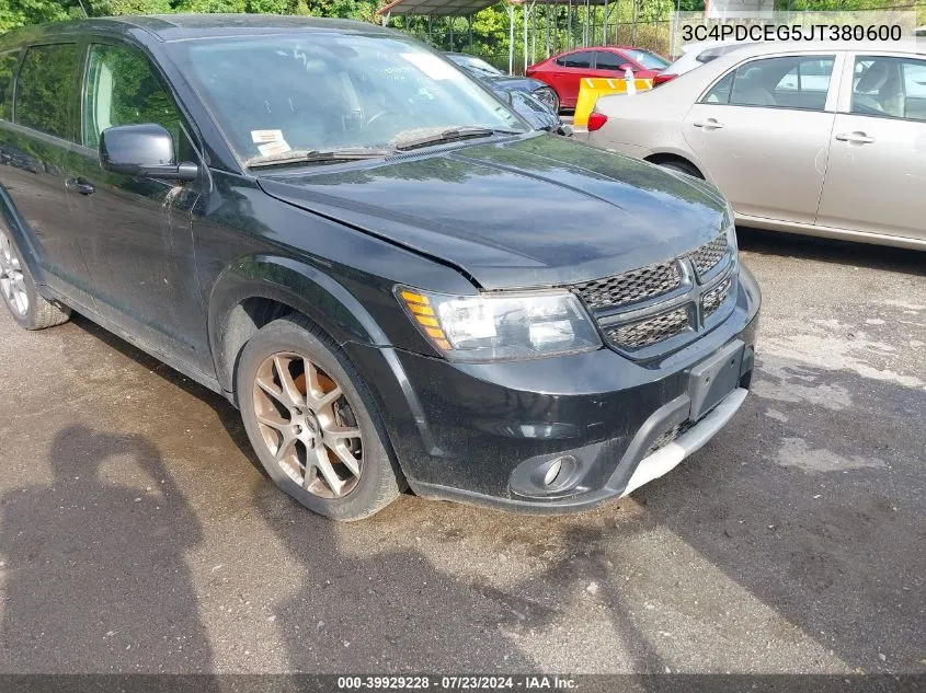 2018 Dodge Journey Gt VIN: 3C4PDCEG5JT380600 Lot: 39929228