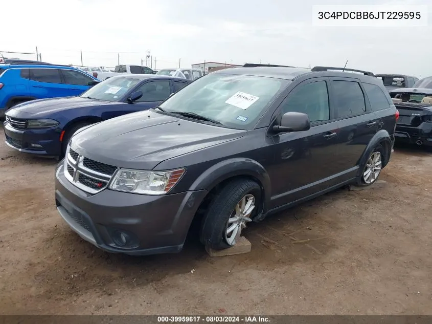 2018 Dodge Journey Sxt VIN: 3C4PDCBB6JT229595 Lot: 39959617