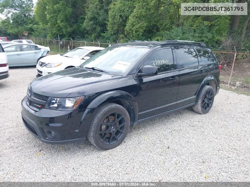 2018 Dodge Journey Sxt VIN: 3C4PDCBB5JT361795 Lot: 39979680