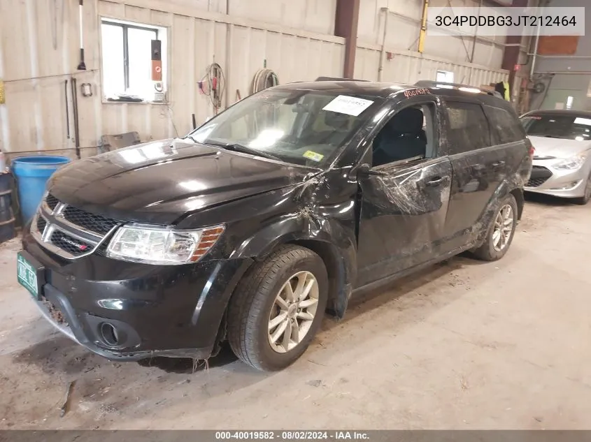 2018 Dodge Journey Sxt Awd VIN: 3C4PDDBG3JT212464 Lot: 40019582