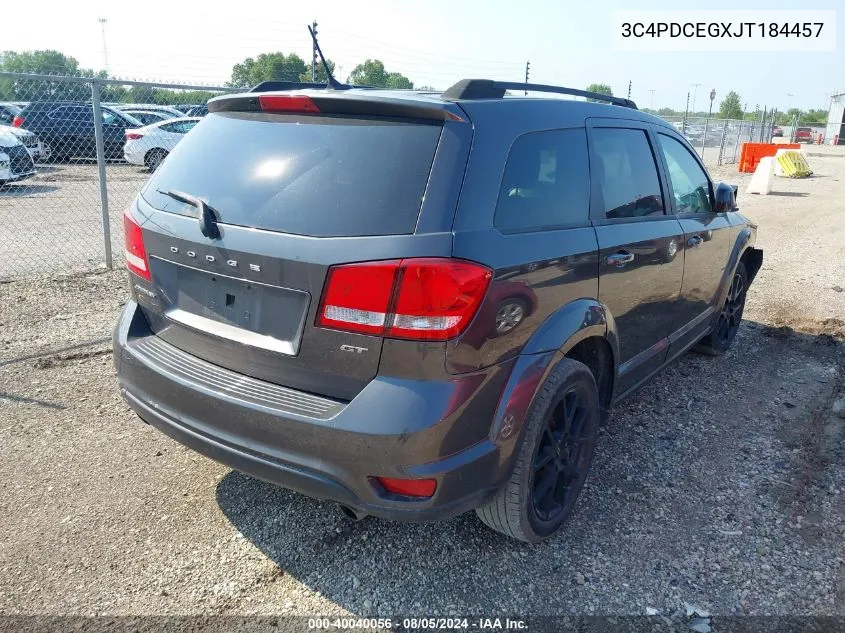 3C4PDCEGXJT184457 2018 Dodge Journey Gt