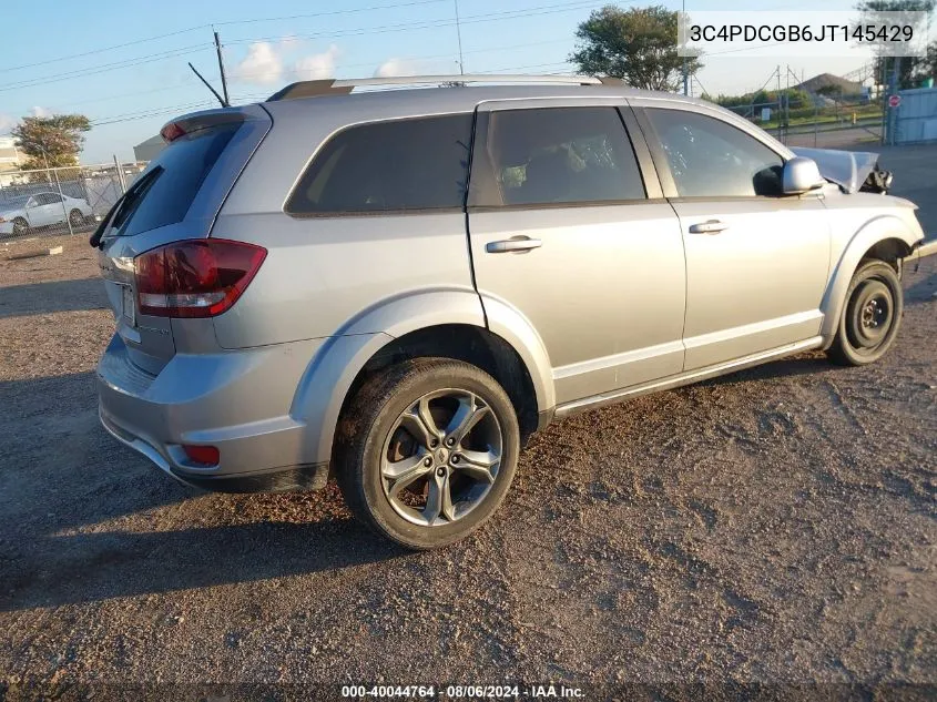 2018 Dodge Journey Crossroad VIN: 3C4PDCGB6JT145429 Lot: 40044764