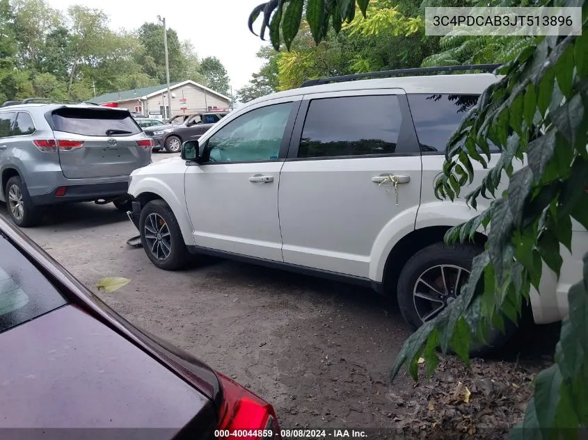 2018 Dodge Journey Se VIN: 3C4PDCAB3JT513896 Lot: 40044859