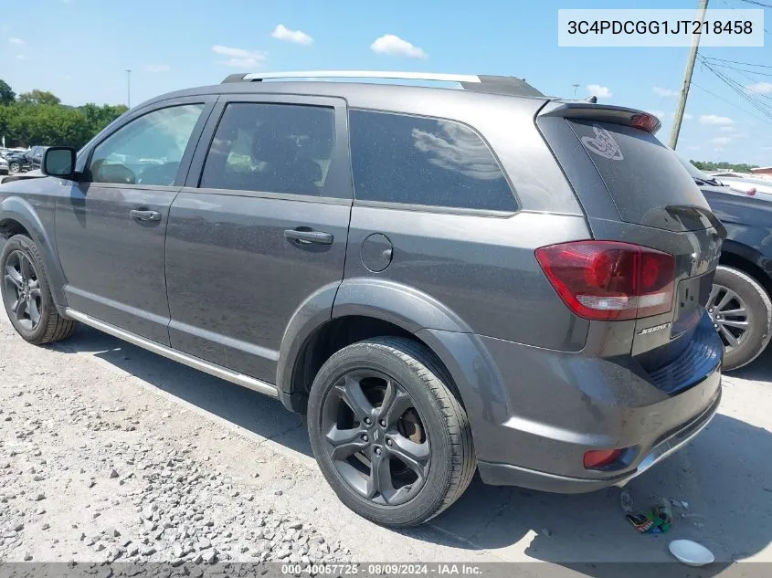 2018 Dodge Journey Crossroad VIN: 3C4PDCGG1JT218458 Lot: 40057725