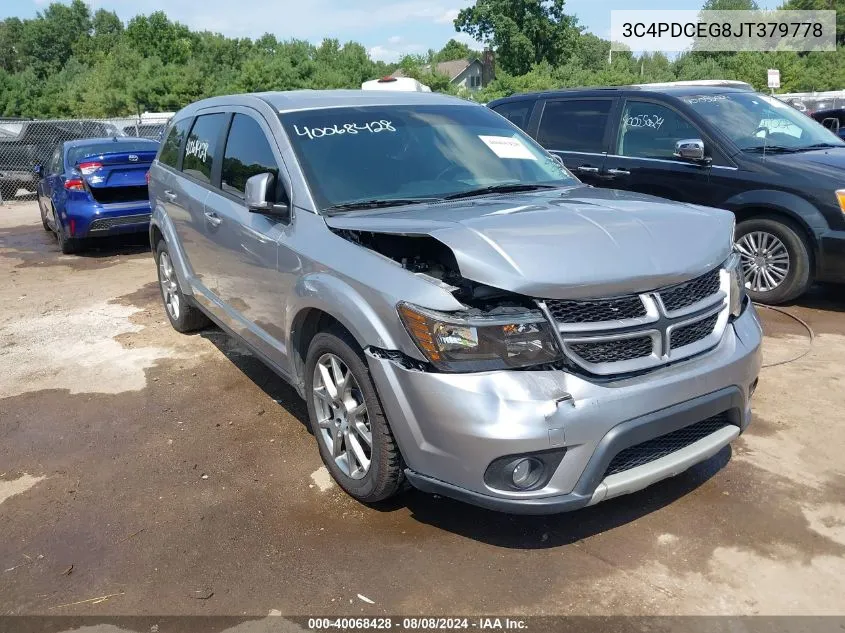 2018 Dodge Journey Gt VIN: 3C4PDCEG8JT379778 Lot: 40068428